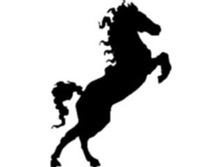 Sticker Custom Preview Image #026058 Animals Silhouettes Horse07