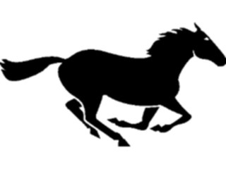 Sticker Custom Preview Image #026060 Animals Silhouettes Horse09