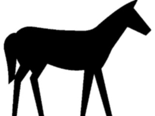 Sticker Custom Preview Image #026061 Animals Silhouettes Horse10