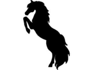 Sticker Custom Preview Image #026064 Animals Silhouettes Horse13