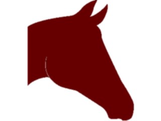 Sticker Custom Preview Image #026066 Animals Silhouettes Horse Head