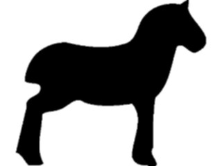 Sticker Custom Preview Image #026069 Animals Silhouettes Horse Symbol