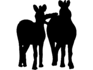 Sticker Custom Preview Image #026070 Animals Silhouettes Horses