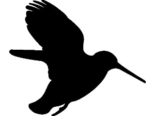 Sticker Custom Preview Image #026073 Animals Silhouettes Hummingbird2