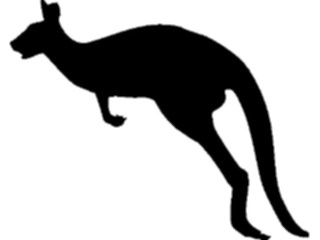 Sticker Custom Preview Image #026080 Animals Silhouettes Kangaroo4