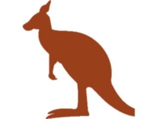 Sticker Custom Preview Image #026083 Animals Silhouettes Kangaroo7