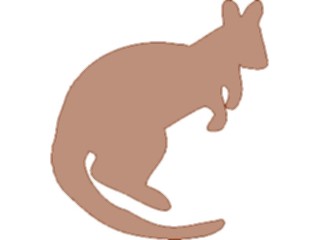 Sticker Custom Preview Image #026084 Animals Silhouettes Kangaroo8