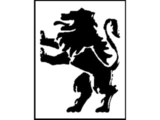 Sticker Custom Preview Image #026091 Animals Silhouettes Lion Symbol2