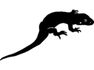 Sticker Custom Preview Image #026092 Animals Silhouettes Lizard1