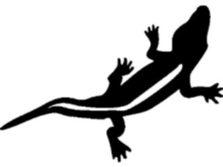 Sticker Custom Preview Image #026094 Animals Silhouettes Lizard3