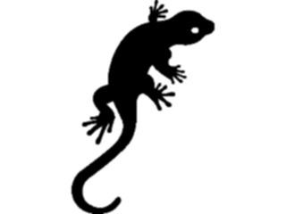 Sticker Custom Preview Image #026095 Animals Silhouettes Lizard4