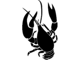 Sticker Custom Preview Image #026100 Animals Silhouettes Lobster1