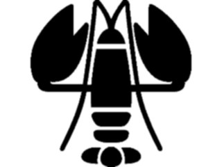 Sticker Custom Preview Image #026101 Animals Silhouettes Lobster2