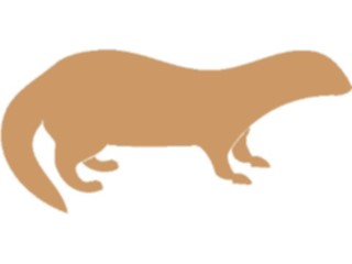 Sticker Custom Preview Image #026111 Animals Silhouettes Mongoose1