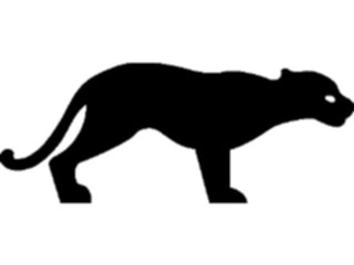 Sticker Custom Preview Image #026131 Animals Silhouettes Panther1