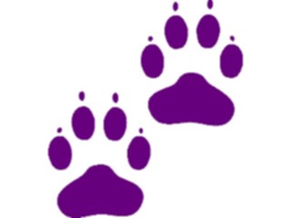 Sticker Custom Preview Image #026139 Animals Silhouettes Pawprint06