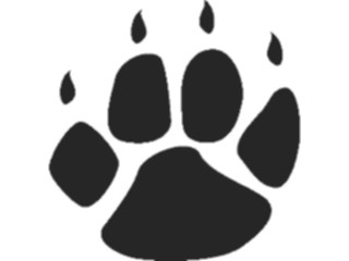 Sticker Custom Preview Image #026141 Animals Silhouettes Pawprint08