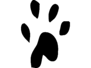 Sticker Custom Preview Image #026142 Animals Silhouettes Pawprint09