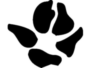 Sticker Custom Preview Image #026144 Animals Silhouettes Pawprint11