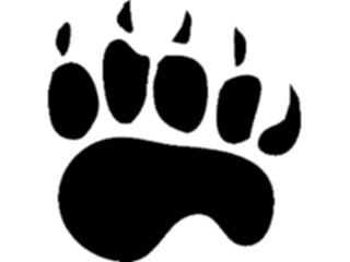 Sticker Custom Preview Image #026145 Animals Silhouettes Pawprint12