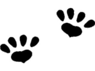 Sticker Custom Preview Image #026155 Animals Silhouettes Pawprints1