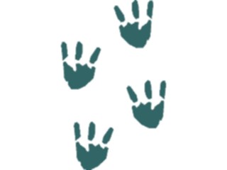 Sticker Custom Preview Image #026159 Animals Silhouettes Pawprints5