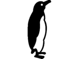 Sticker Custom Preview Image #026167 Animals Silhouettes Penguin