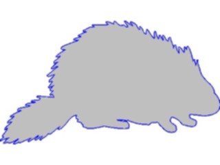 Sticker Custom Preview Image #026184 Animals Silhouettes Porcupine