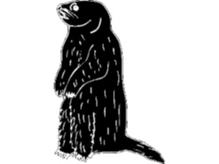 Sticker Custom Preview Image #026185 Animals Silhouettes Prairie Dog