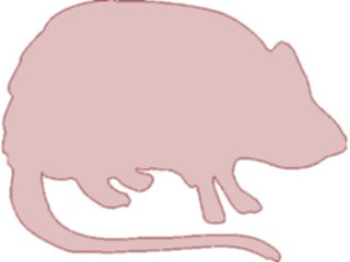 Sticker Custom Preview Image #026204 Animals Silhouettes Rat2