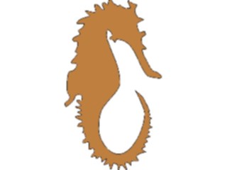 Sticker Custom Preview Image #026220 Animals Silhouettes Seahorse3