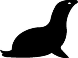 Sticker Custom Preview Image #026223 Animals Silhouettes Seal1