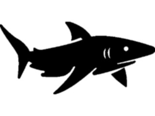 Sticker Custom Preview Image #026228 Animals Silhouettes Shark4