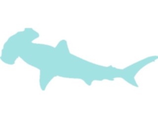 Sticker Custom Preview Image #026233 Animals Silhouettes Shark Hammerhead