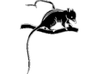 Sticker Custom Preview Image #026238 Animals Silhouettes Shrew
