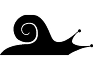 Sticker Custom Preview Image #026241 Animals Silhouettes Snail1