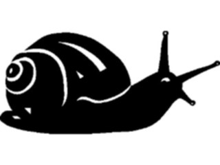 Sticker Custom Preview Image #026242 Animals Silhouettes Snail2