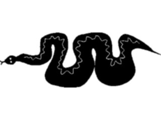 Sticker Custom Preview Image #026244 Animals Silhouettes Snake1