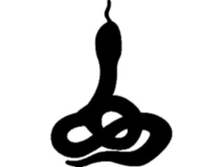 Sticker Custom Preview Image #026246 Animals Silhouettes Snake3