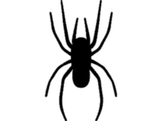 Sticker Custom Preview Image #026252 Animals Silhouettes Spider3
