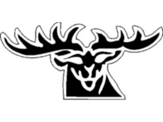 Sticker Custom Preview Image #026263 Animals Silhouettes Stag2