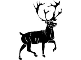Sticker Custom Preview Image #026266 Animals Silhouettes Stag5