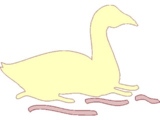 Sticker Custom Preview Image #026278 Animals Silhouettes Swan3