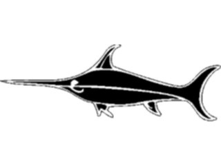 Sticker Custom Preview Image #026281 Animals Silhouettes Swordfish3