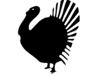 Sticker Custom Preview Image #026285 Animals Silhouettes Turkey1