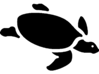 Sticker Custom Preview Image #026291 Animals Silhouettes Turtle3