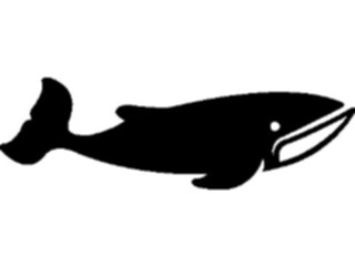 Sticker Custom Preview Image #026296 Animals Silhouettes Whale2