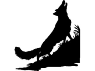 Sticker Custom Preview Image #026300 Animals Silhouettes Wolf