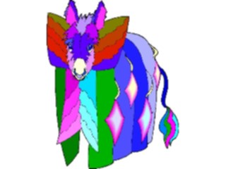 Sticker Custom Preview Image #026326 Animals Stylized Donkey