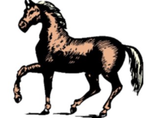 Sticker Custom Preview Image #026390 Antique Style Animals Horse1